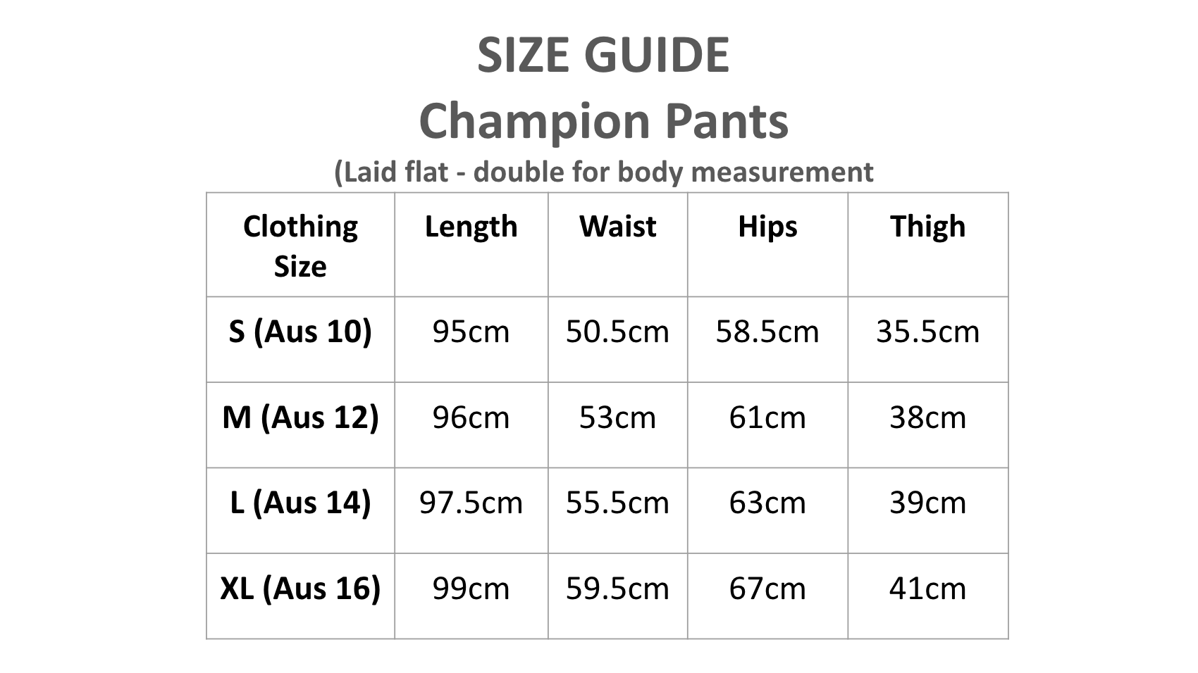 Measurements Champion Shorts Size Chart Frooti Champion Pants